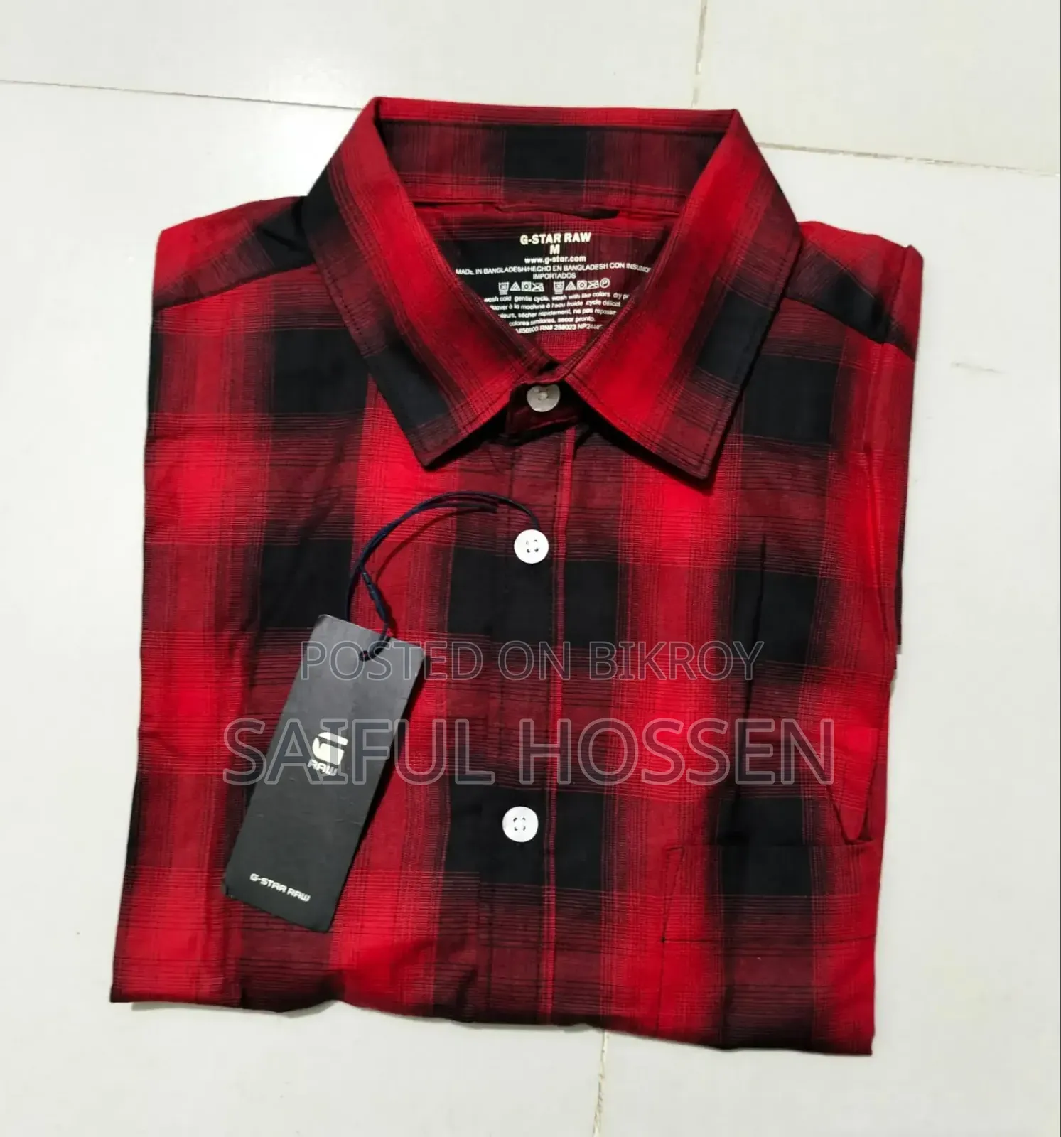 G-Star RAW Premium Lal-Kalo Check Shirt (100% Export Quality)