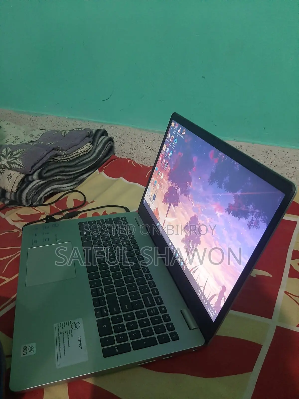 ল্যাপটপ ডেল ইন্সপায়রন ১৫ ৪জিবি ইন্টেল কোর আই৩ এইচডিডি ১টিবি