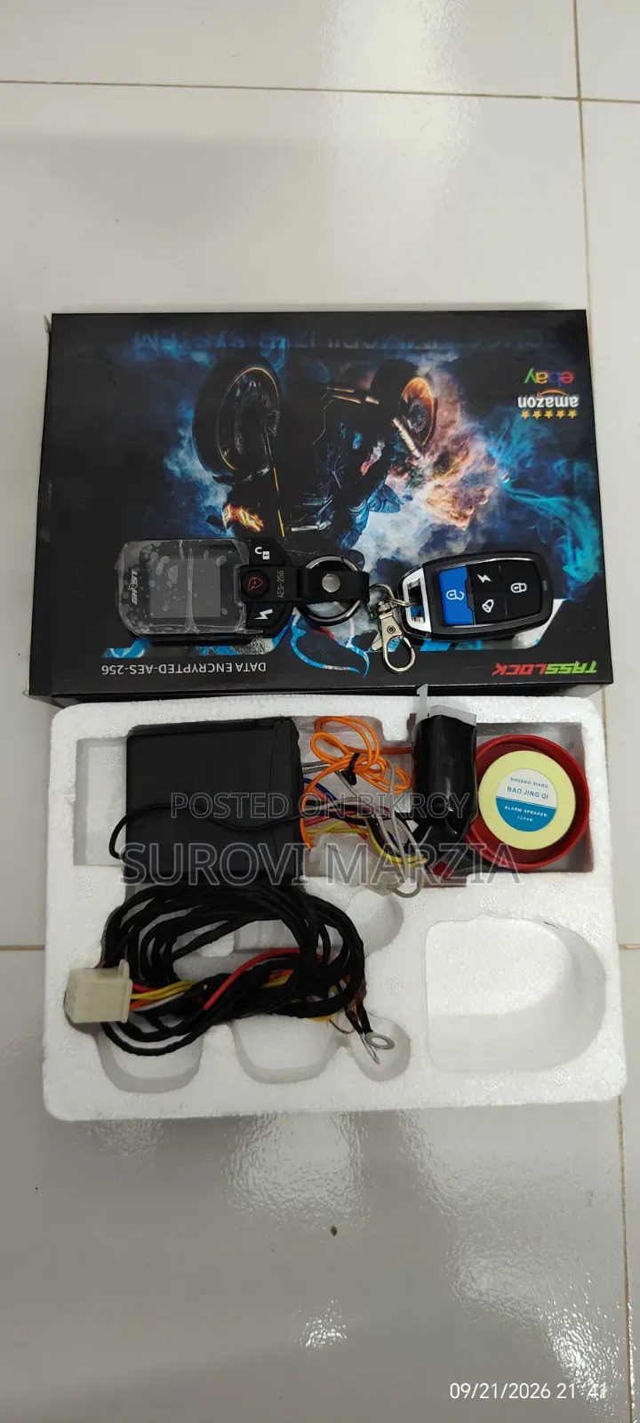 Security Alarm for Bike Car Sell Post.