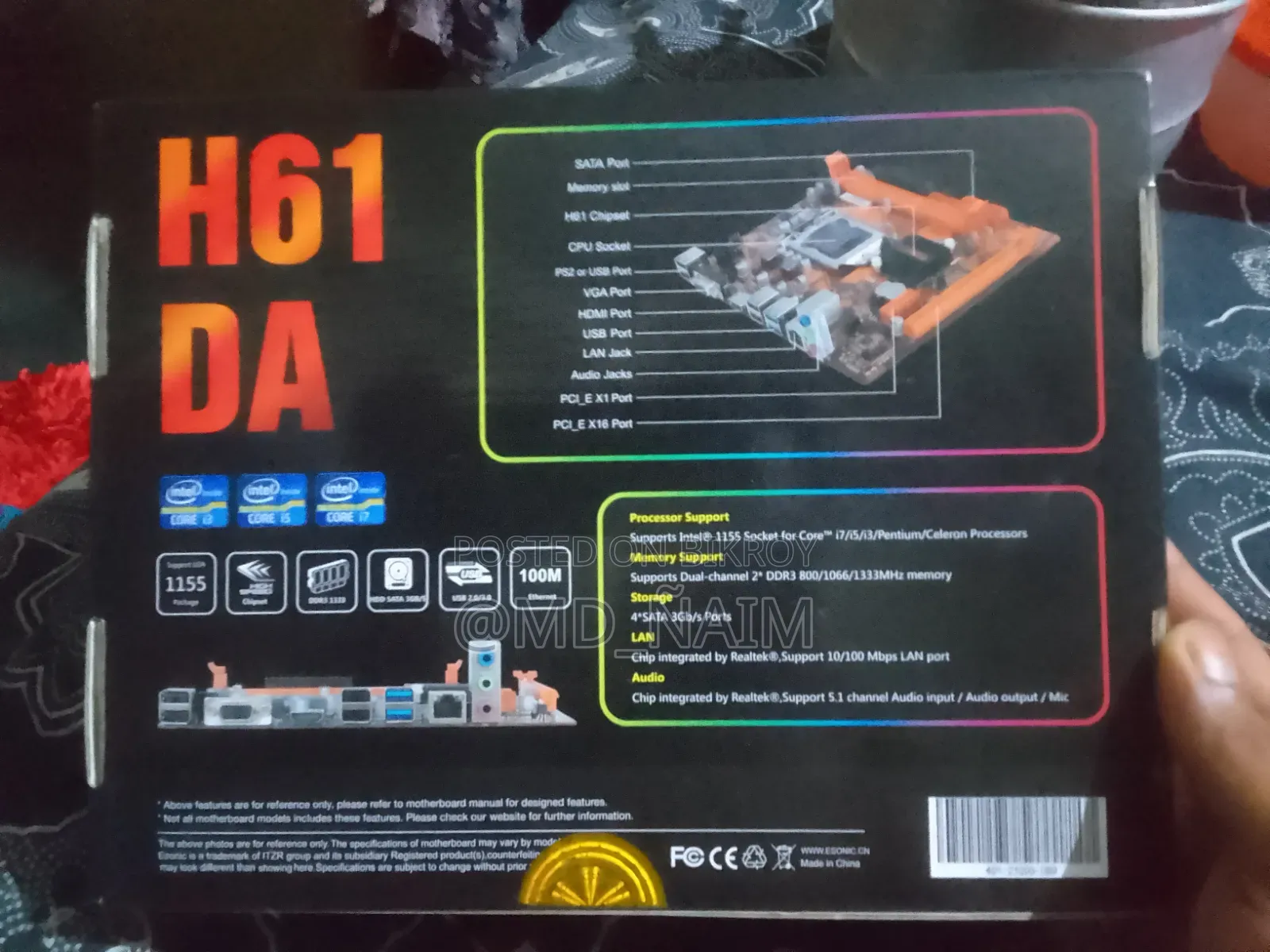 Desktop Computer 8GB RAM Intel SSD 128GB
