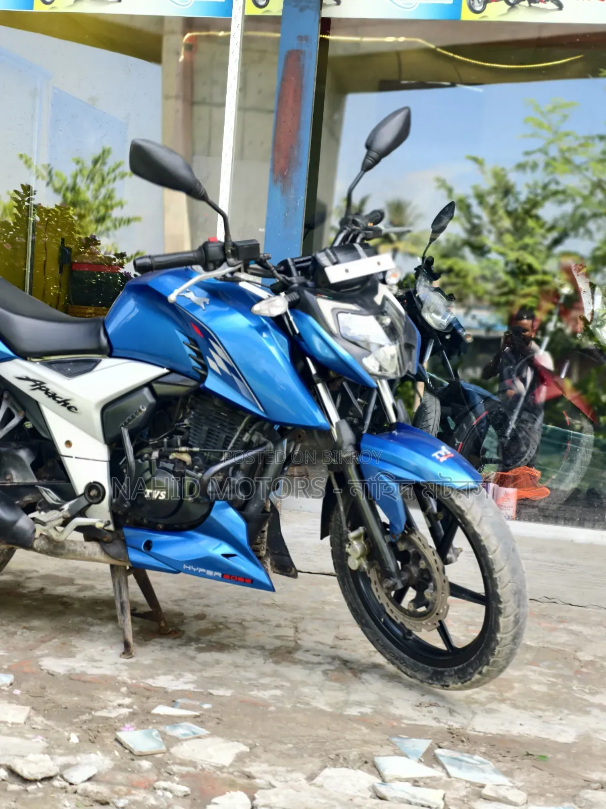 টিভিএস আপাচে ১৬০ ৪ভি ২০২৩ নীল
