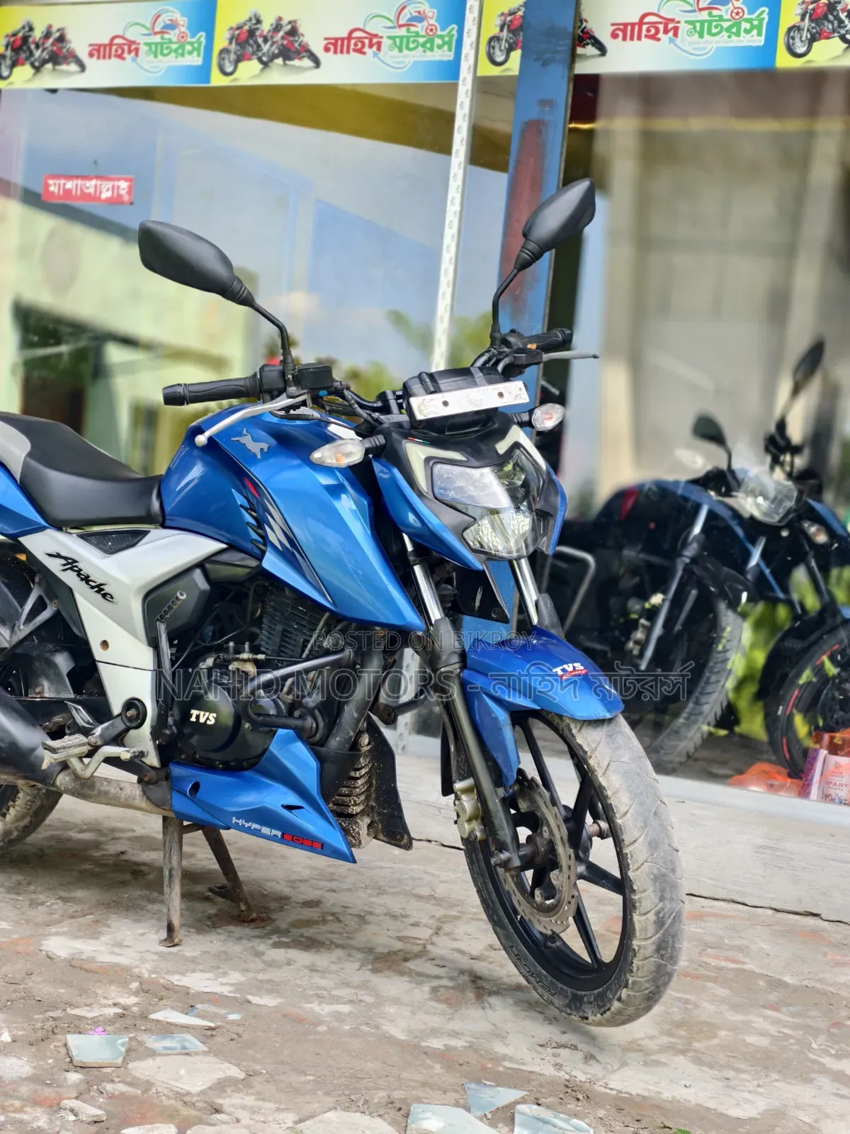 টিভিএস আপাচে ১৬০ ৪ভি ২০২৩ নীল