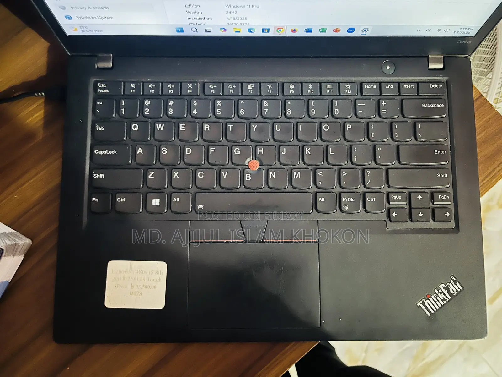 Laptop Lenovo 8GB Intel Core i5 SSD 128GB