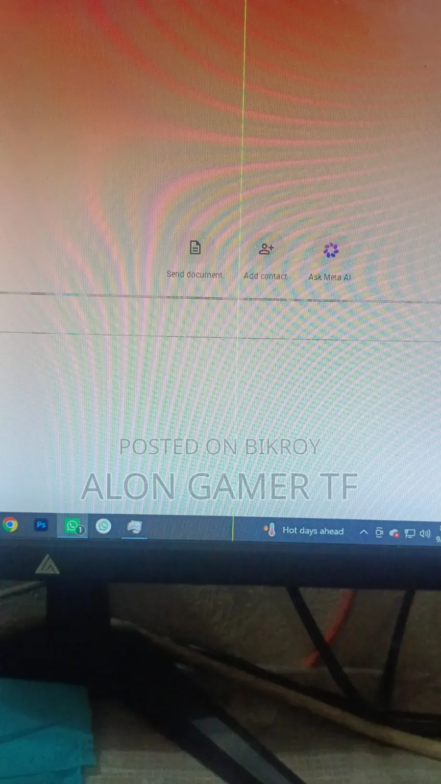 19" Display has a scratch and no other issues. Used for 15 months.