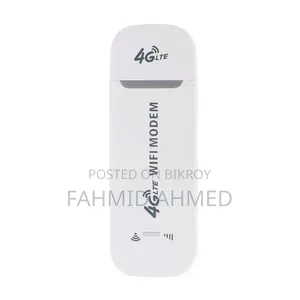 4G LTE USB Modem Wifi Router 150mbps Portable-White Colour (Imported)