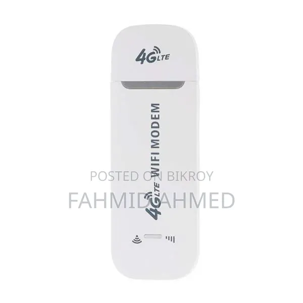 4G LTE USB Modem Wifi Router 150mbps Portable-White Colour (Imported)
