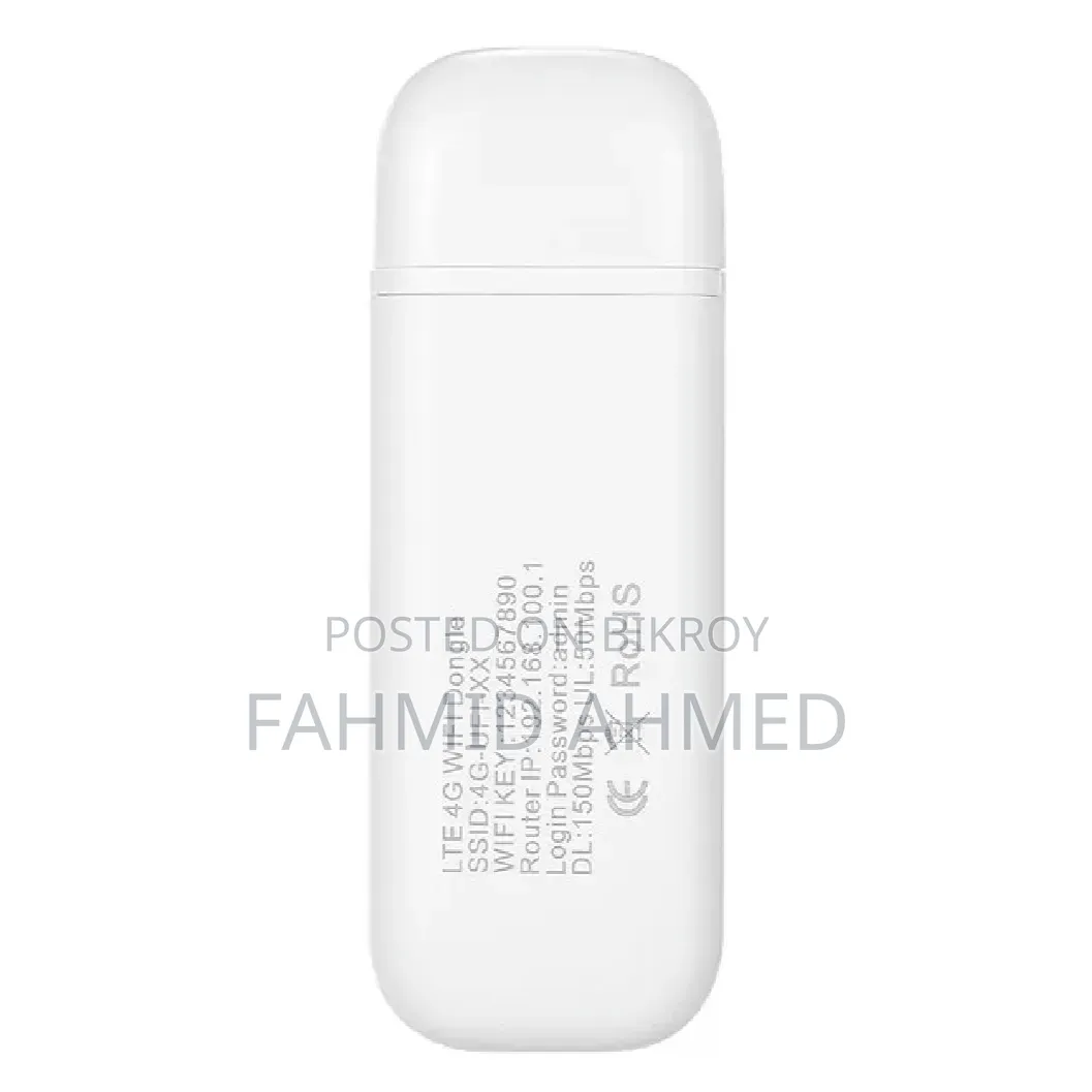 4G LTE USB Modem Wifi Router 150mbps Portable-White Colour (Imported)