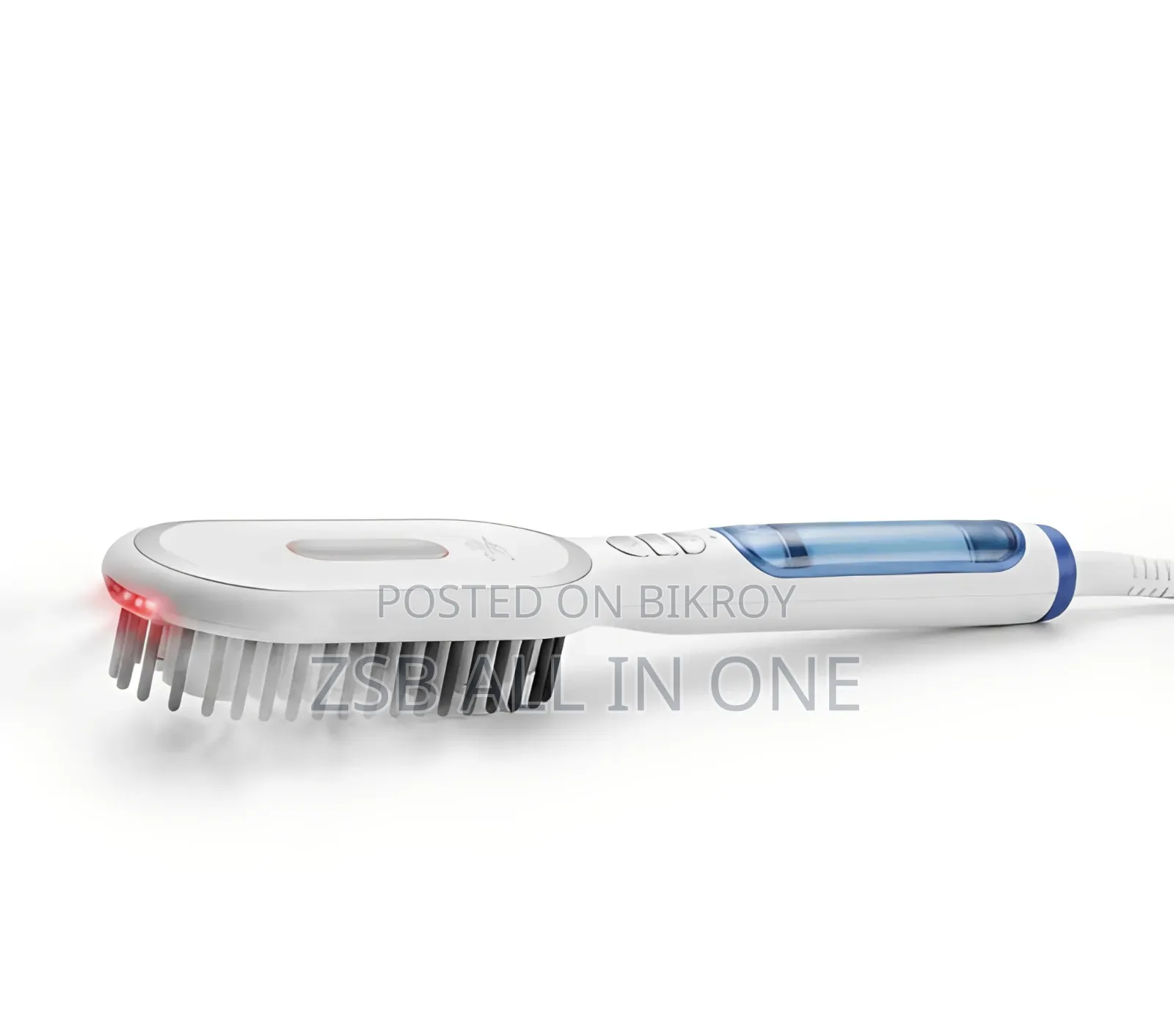 Steam Hair Straightener Brush – 2-in-1 Hair Smoothing Styling Brush