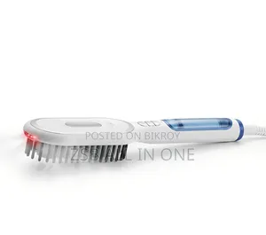 Steam Hair Straightener Brush – 2-in-1 Hair Smoothing Styling Brush