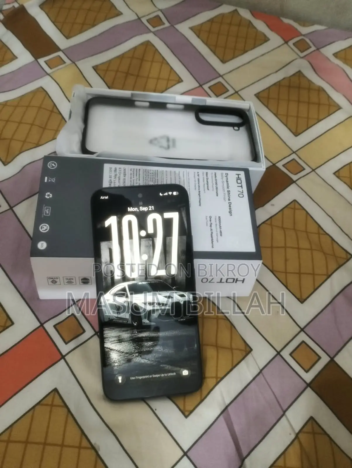 ইনফিনিক্স হট ৭০ ১২৮ জিবি ব্ল্যাক