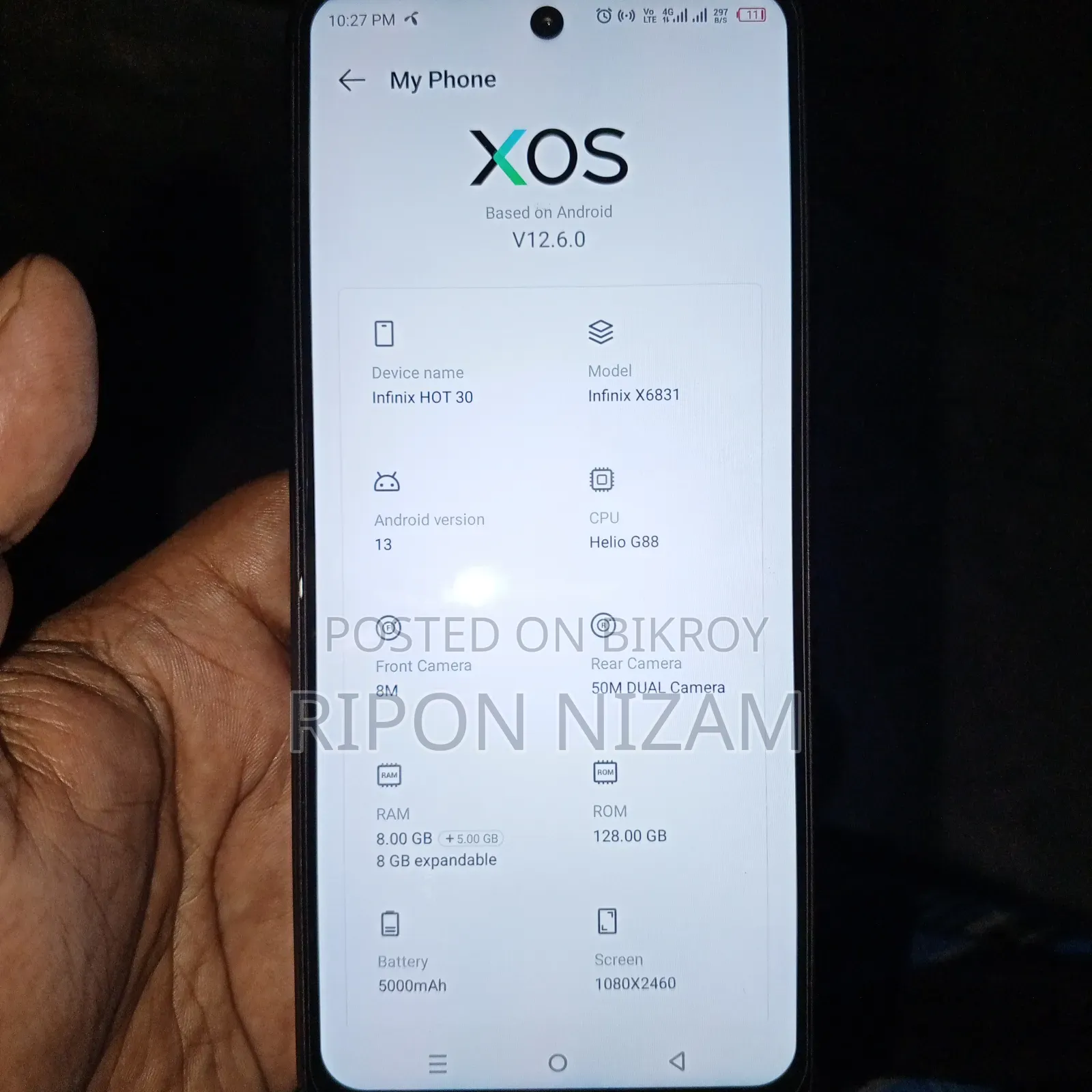 Infinix Hot 30 128 GB Blue