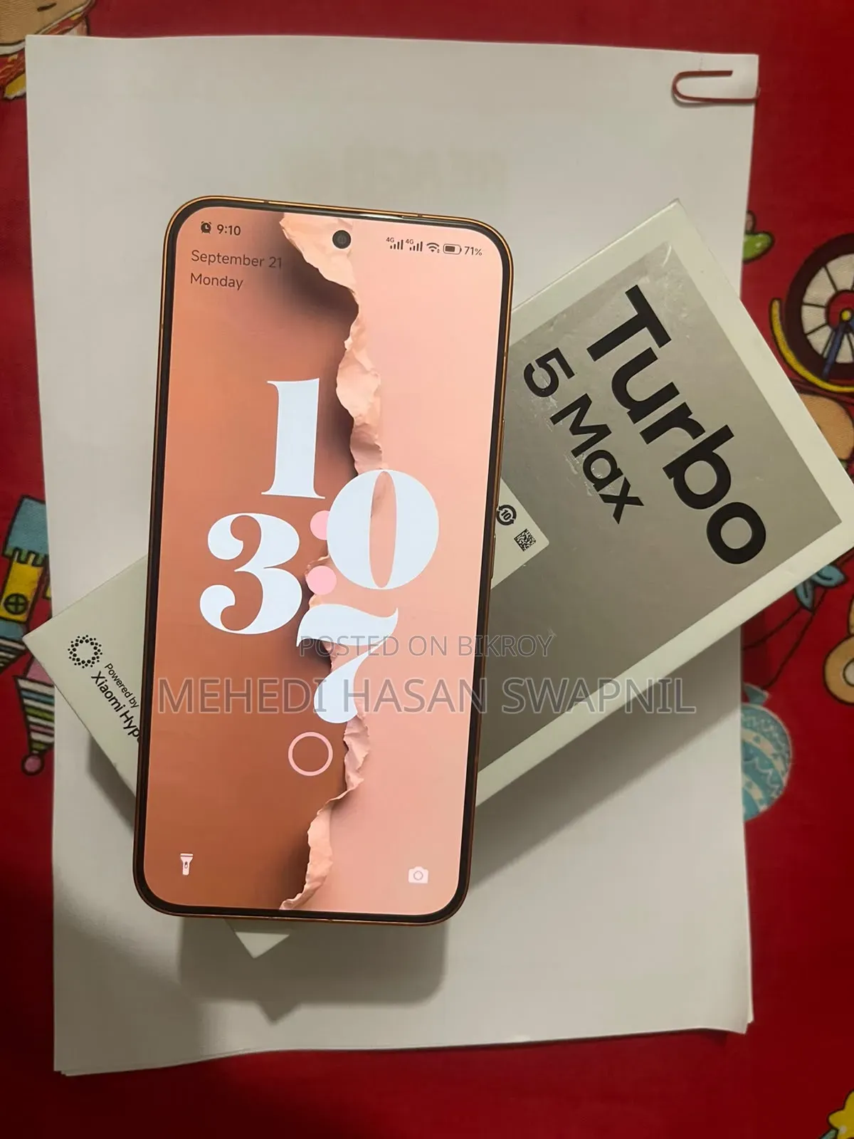 নতুন শাওমি রেডমি টারবো ৫ ম্যাক্স ২৫৬ জিবি লাল