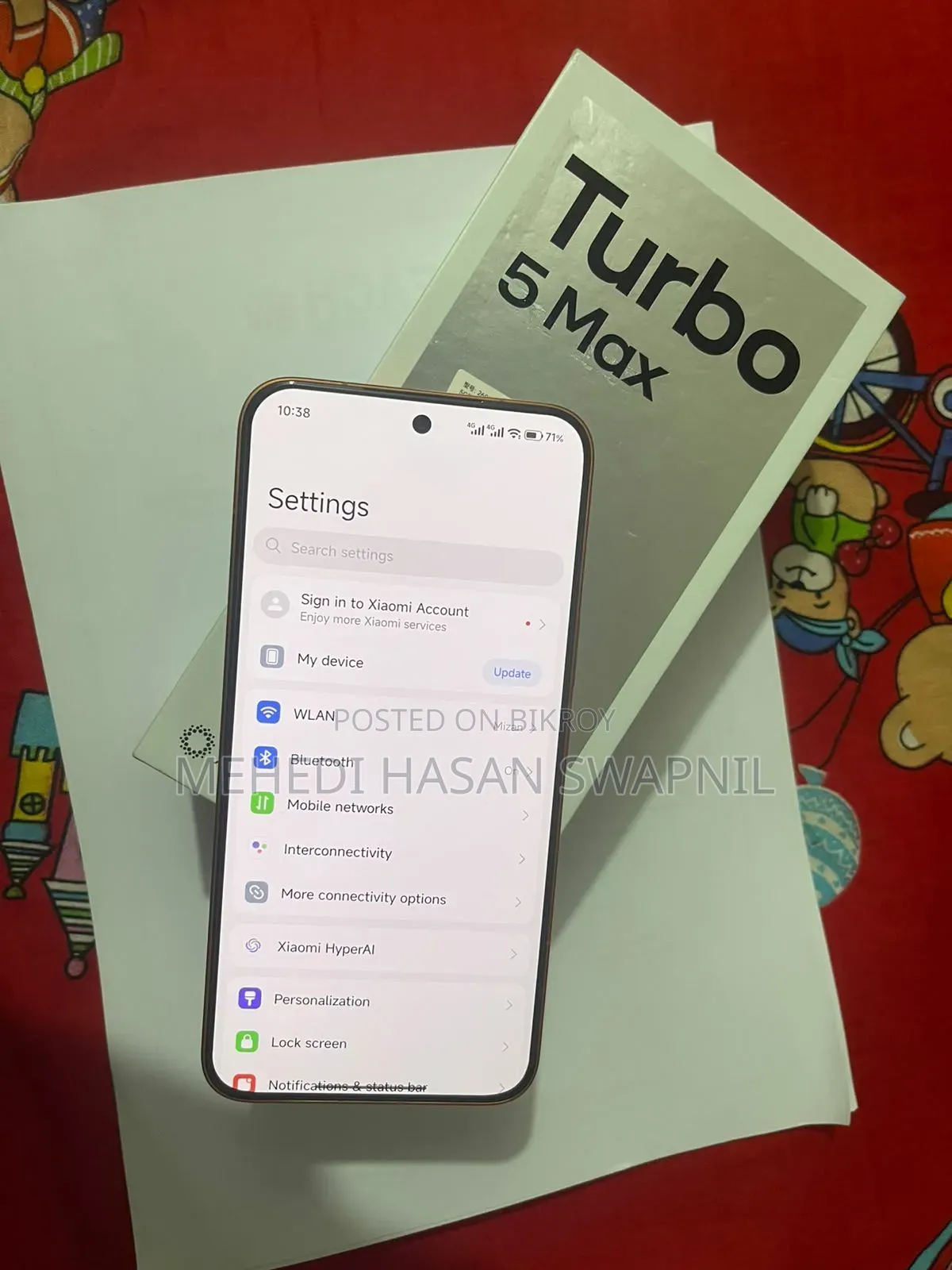 নতুন শাওমি রেডমি টারবো ৫ ম্যাক্স ২৫৬ জিবি লাল