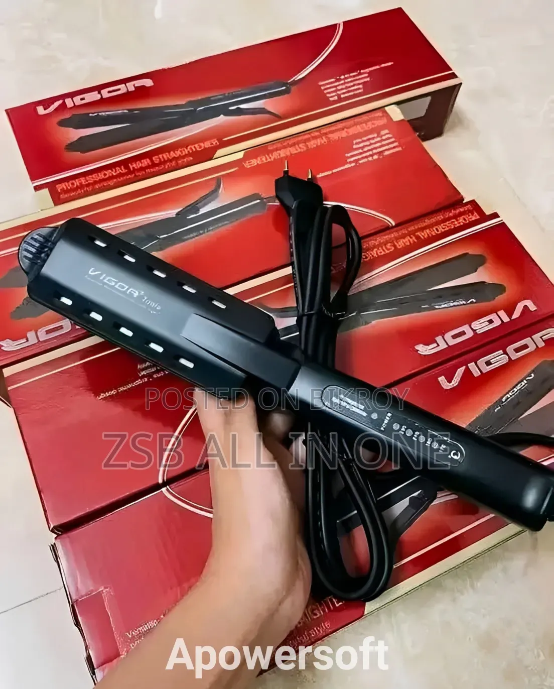 VIGOR Professional Hair Straightener Ceramic Hair Styling Iron