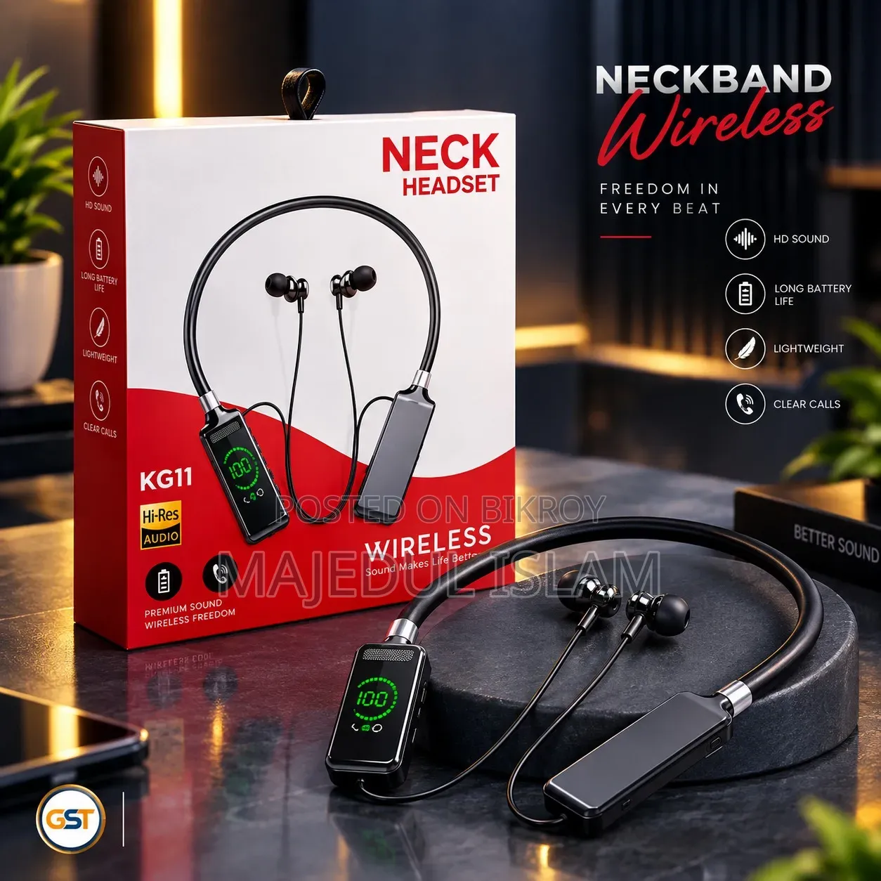 Music KG11 Wireless Neckband