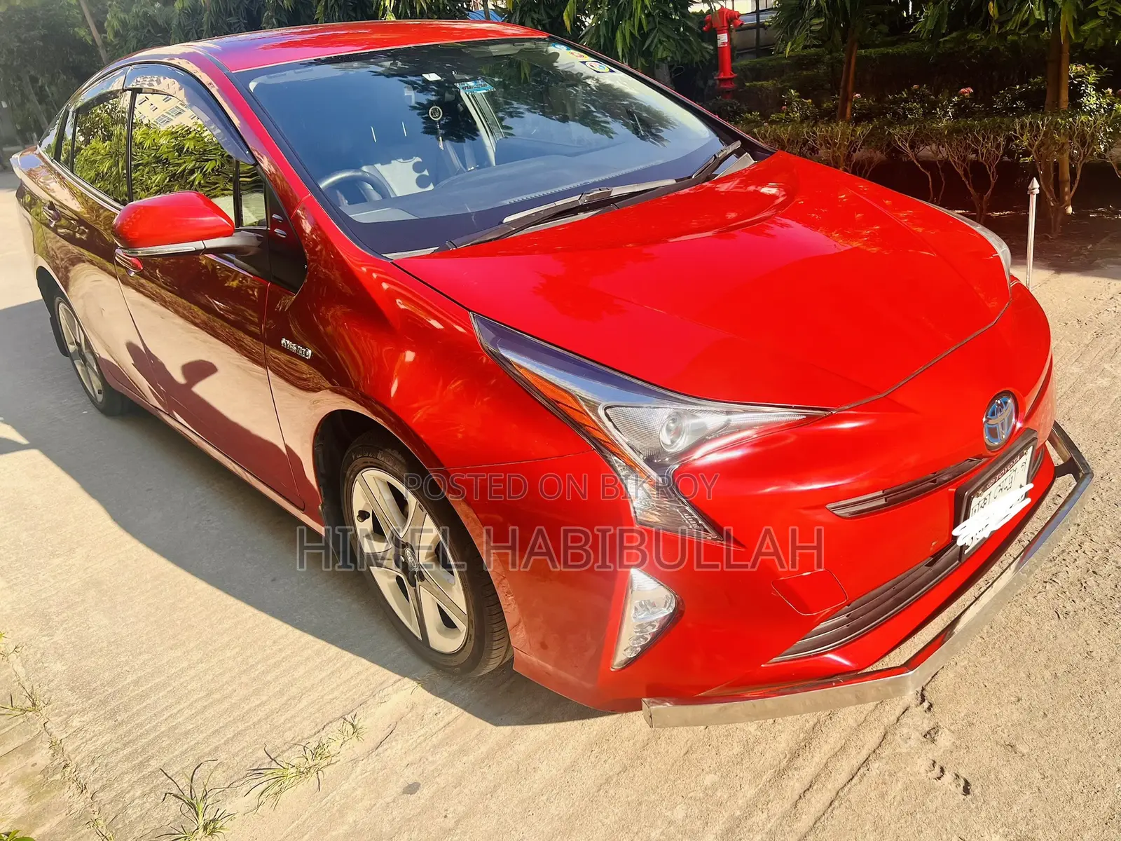 টয়োটা পিউস ফোর ট্যুরিং ২০১৮ লাল