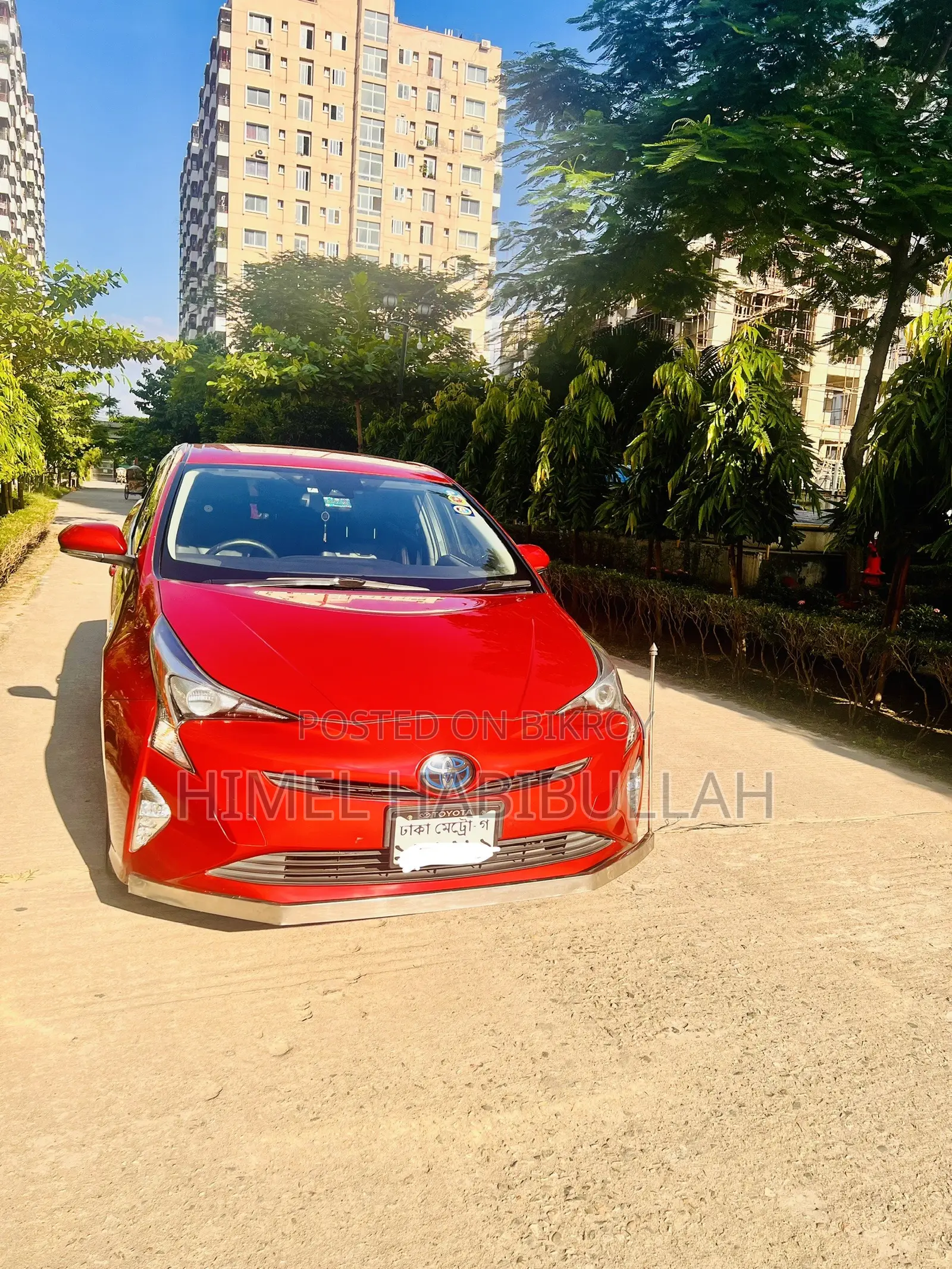 টয়োটা পিউস ফোর ট্যুরিং ২০১৮ লাল