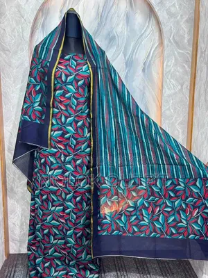 Pakistani Inspired Mysore Silk and Coco Print Three Piece