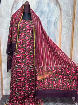 Pakistani Inspired Mysore Silk and Coco Print Three Piece