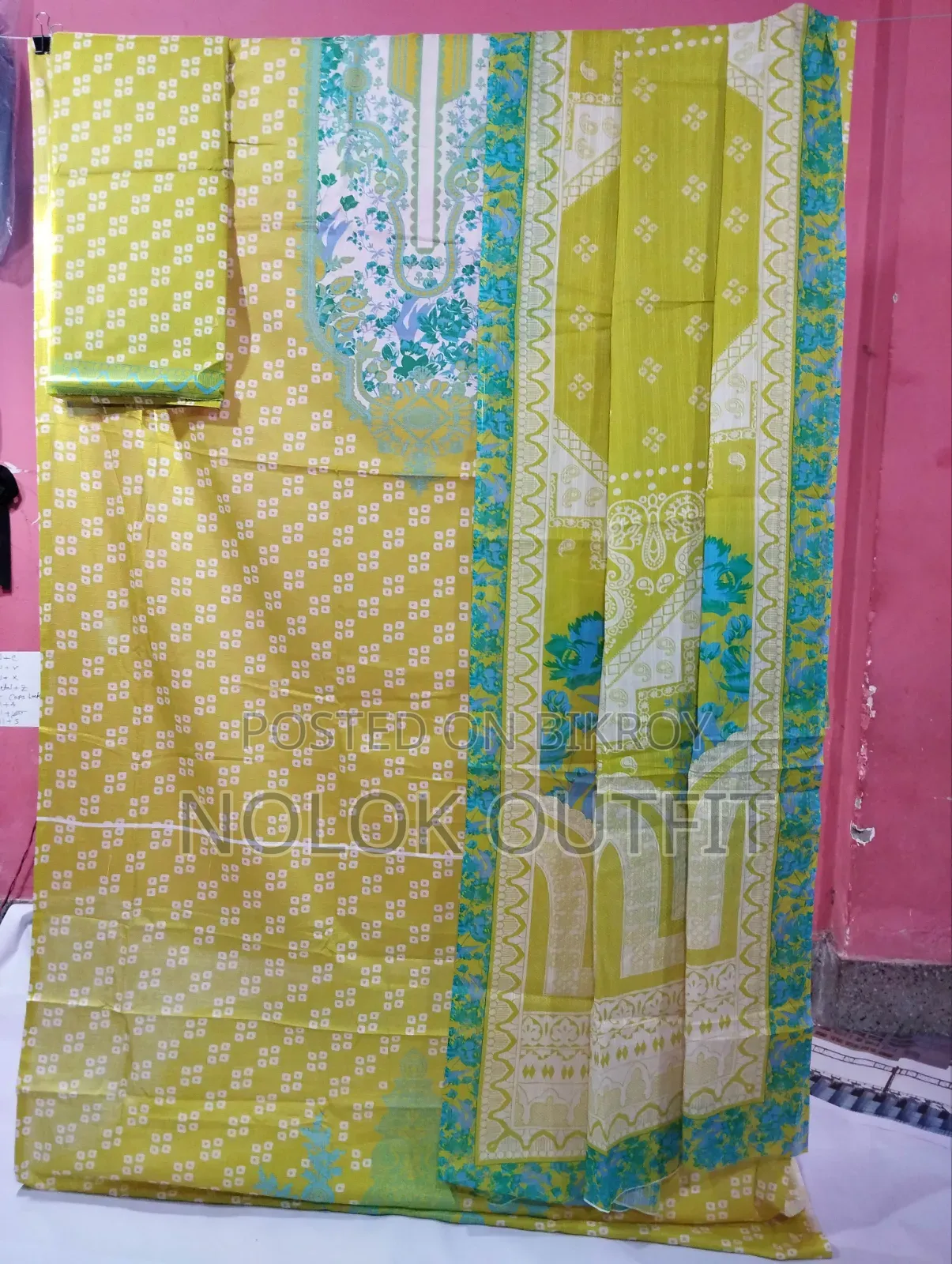 Pakistani Inspired Mysore Silk and Coco Print Three Piece