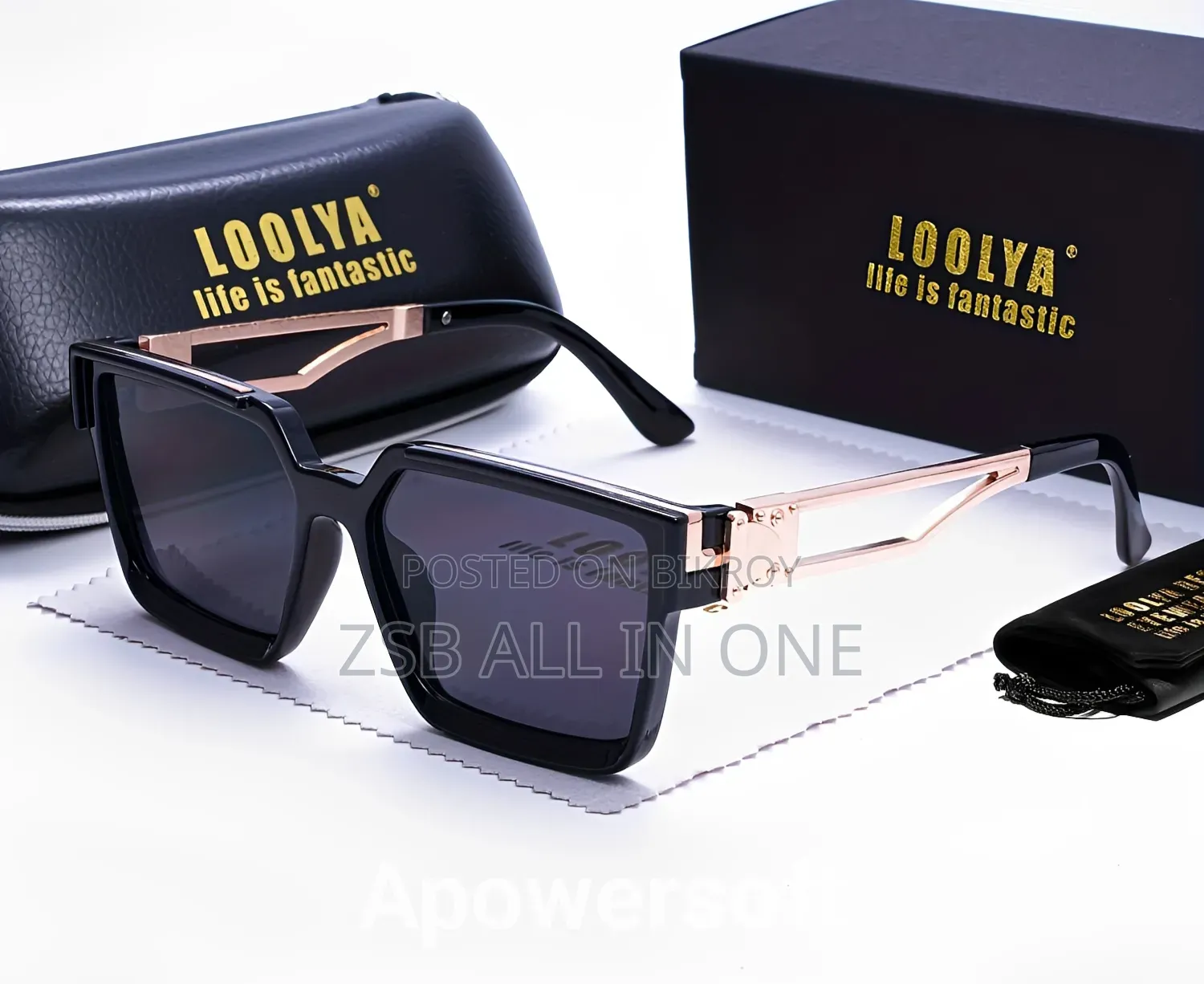 Square Luxury Sunglasses Men Women Fashion UV400 Protected