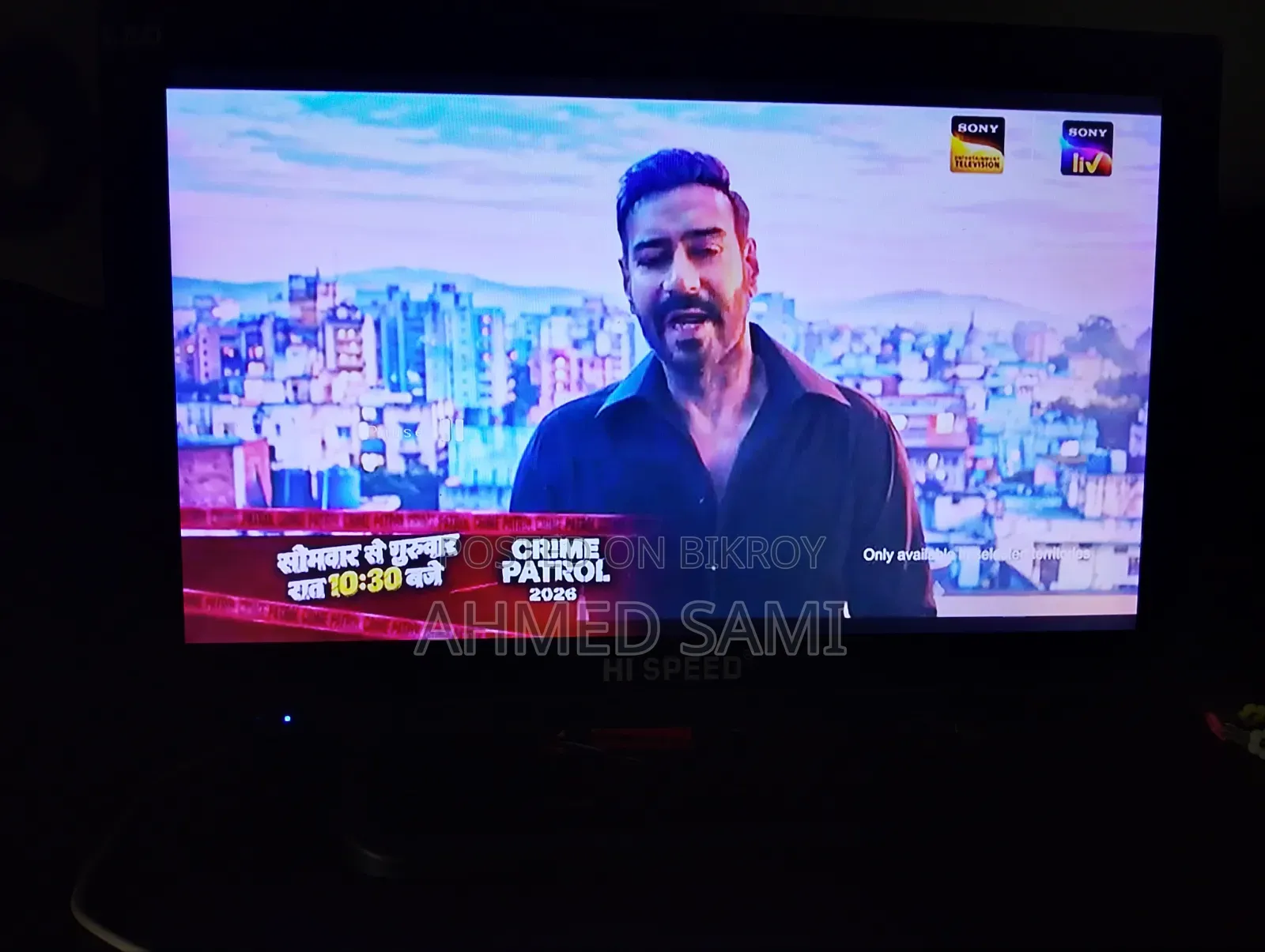 This TV is a twenty-four inch LED TV High Speed Company Three