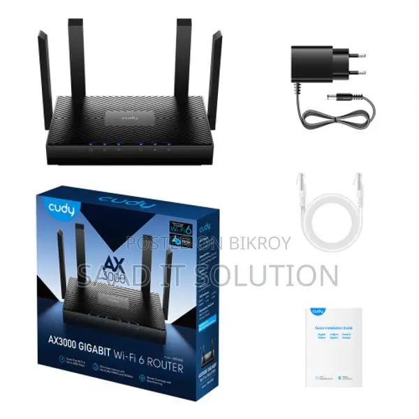 Cudy WR3000 AX3000 Gigabit Dual-Band Wi-Fi 6 Router