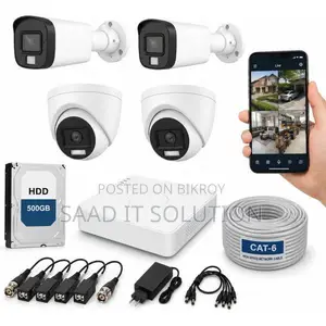 Dahua 4-CH DVR 4-Pcs CCTV Camera Package