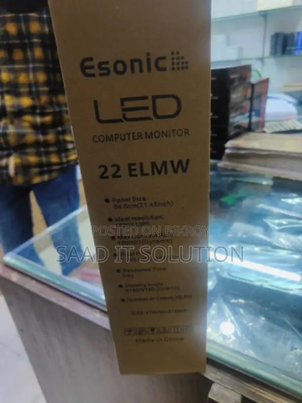 Esonic 215 ELMW 22" Borderless FHD Computer Monitor