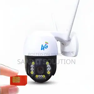 V380 4G Sim & LAN Support PTZ Wi-Fi Camera