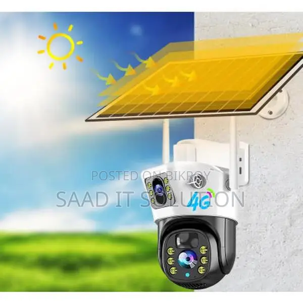 Solar Powered Dual-Lens 4G SIM Supported IP Camera