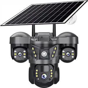 V380 Pro 3-Lens 4G Solar Wi-Fi Outdoor PTZ Camera