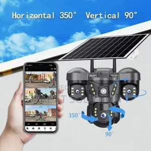 V380 Pro 3-Lens 4G Solar Wi-Fi Outdoor PTZ Camera