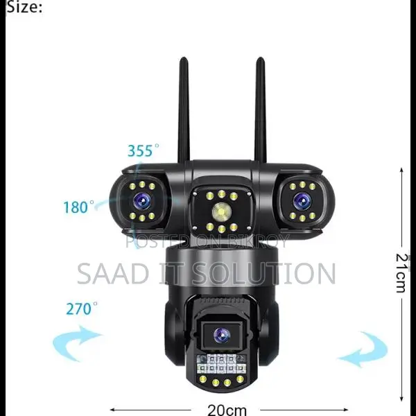 V380 Pro 3 Lens 3 Screen 9MP PTZ 4G Wi-Fi Camera