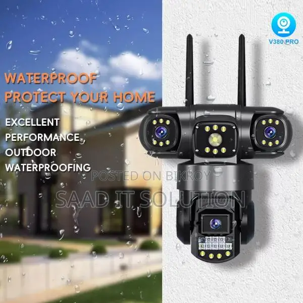 V380 Pro 3 Lens 3 Screen 9MP PTZ 4G Wi-Fi Camera