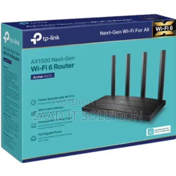 Tp-Link Archer AX12 AX1500 Next-Gen WiFi-6 Router