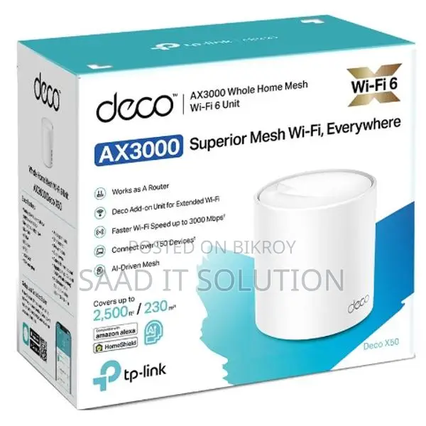 TP-Link Deco X50 AX3000 Whole Home Mesh Wi-Fi 6 System