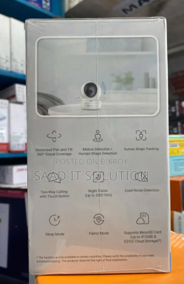 EZVIZ H6c Pro 2K 3.0MP Wi-Fi Dome IP Camera