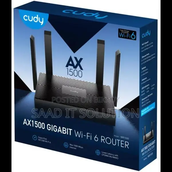 Cudy WR1500 AX1500 Dual Band Wi-Fi 6 Router