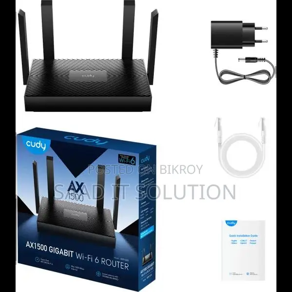 Cudy WR1500 AX1500 Dual Band Wi-Fi 6 Router