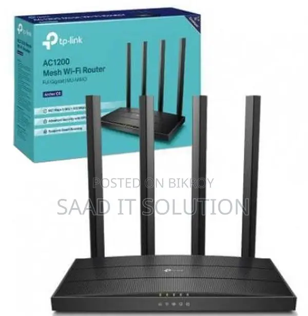 TP-Link Archer C6 AC1200 Mesh Wi-Fi Gigabit Router