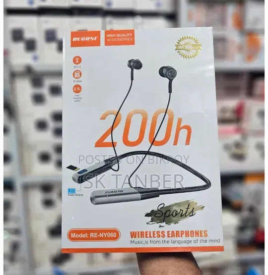 100% Original Recrsi 200h Wireless Neckband - RE-NY060