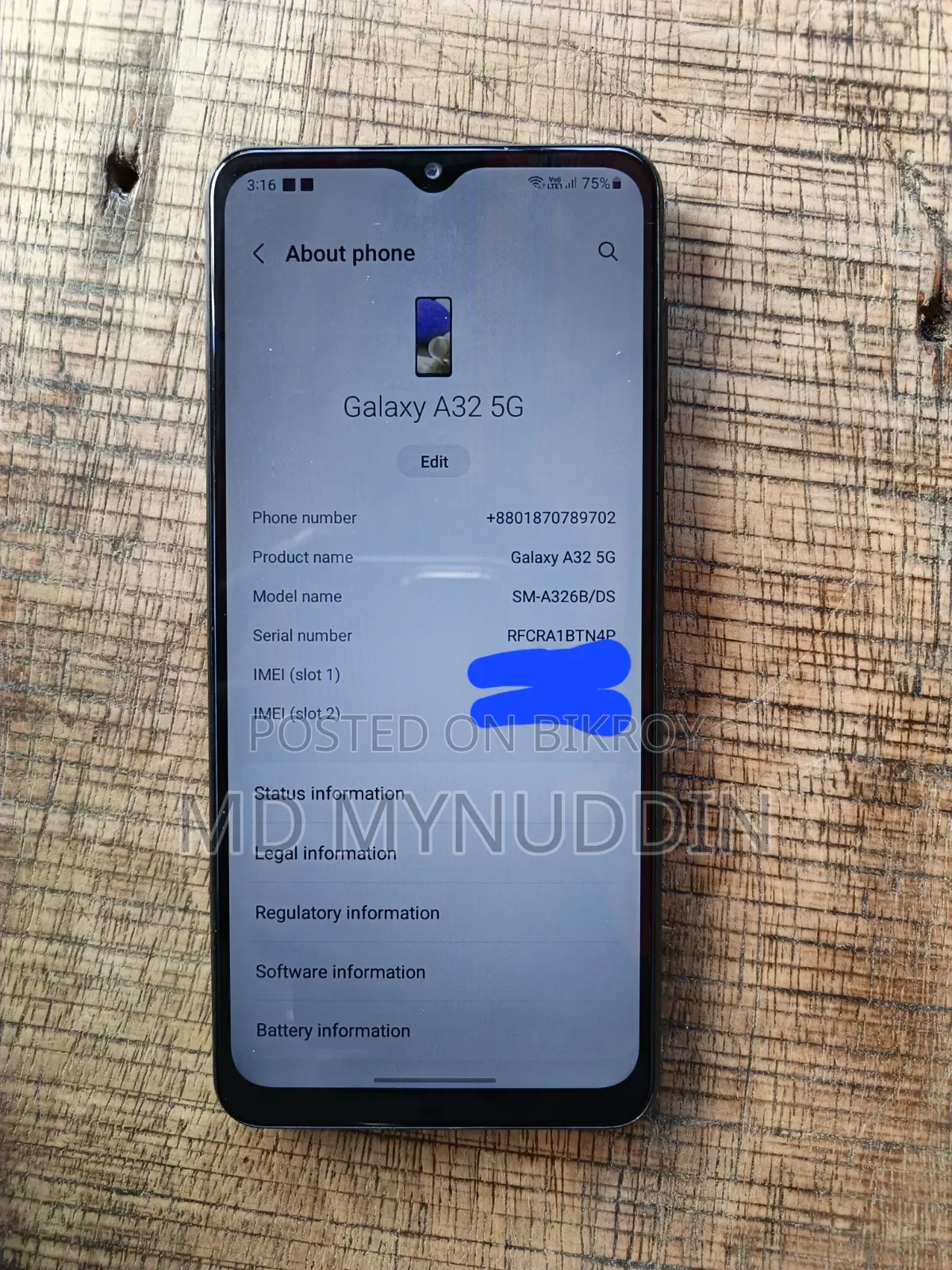 Samsung Galaxy A32 5G 128 GB Gray