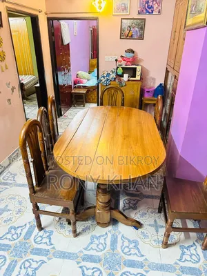 Original Chittagong Teak Wood Table for Sale