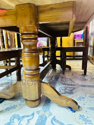 Original Chittagong Teak Wood Table for Sale