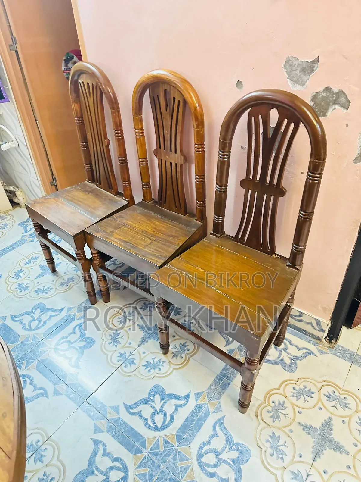 Original Chittagong Teak Wood Table for Sale