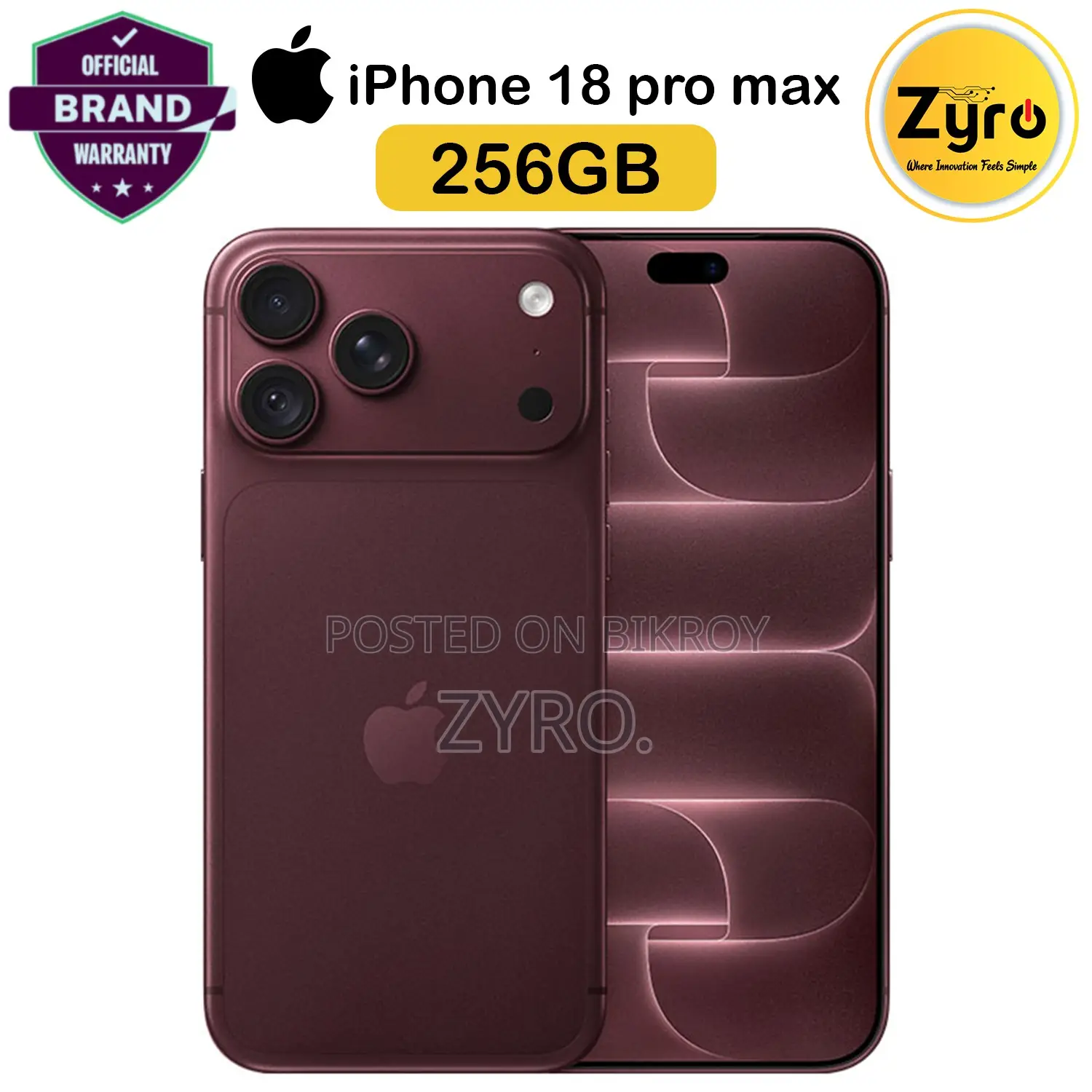 New Apple iPhone 18 Pro Max 256 GB