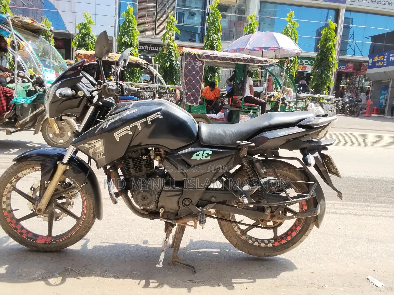 TVS Apache RTR 160 2V 2017 Black