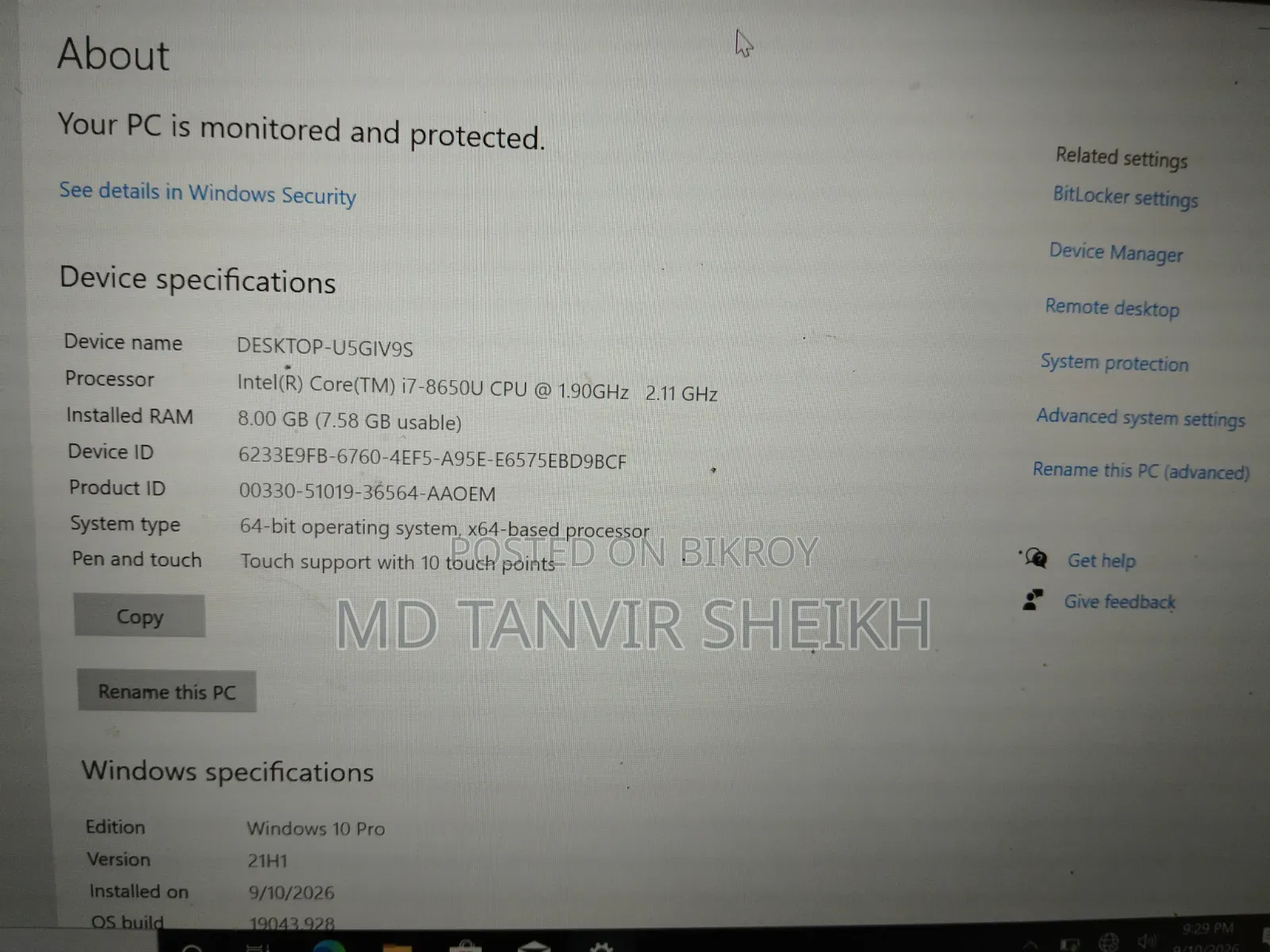 Laptop Lenovo ThinkPad X1 Carbon 8GB Intel Core i7 SSD 256GB