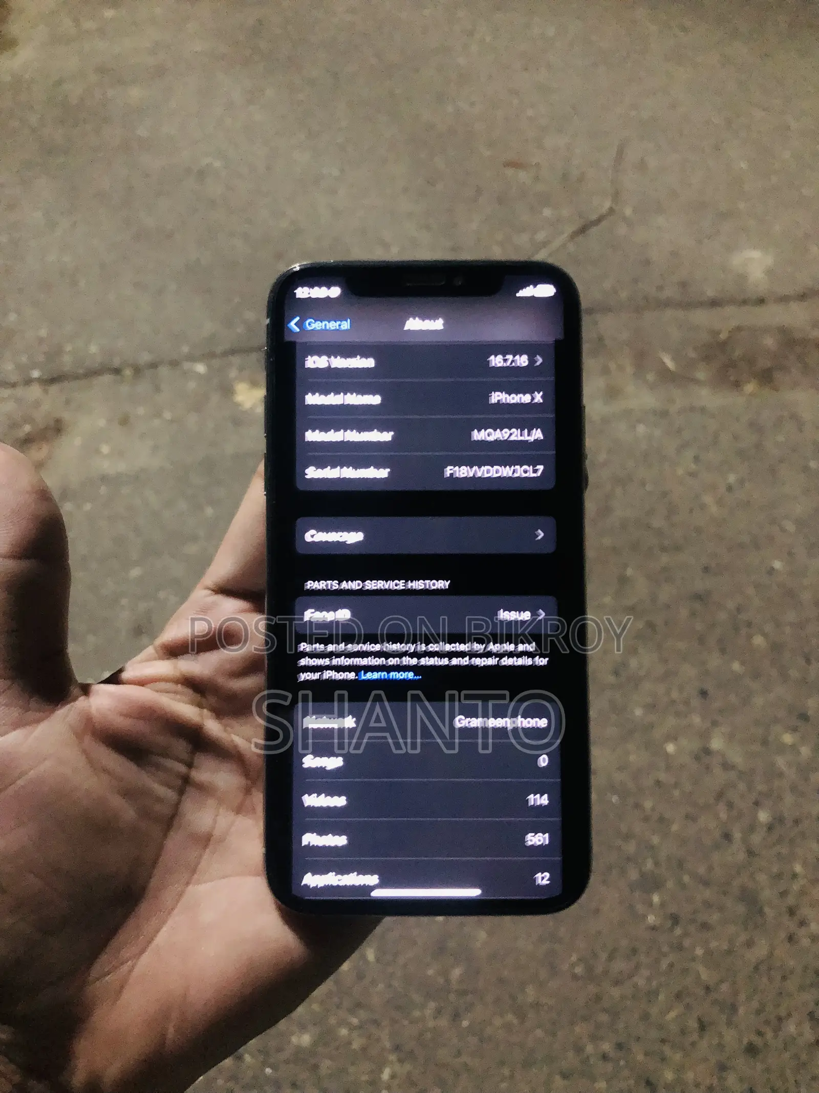Apple iPhone X 256 GB White